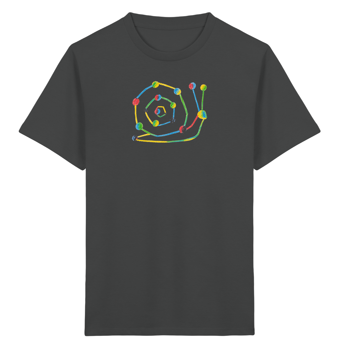 Farbpunkt Schnecke Kinder Shirt - Kinder Bio T-Shirt