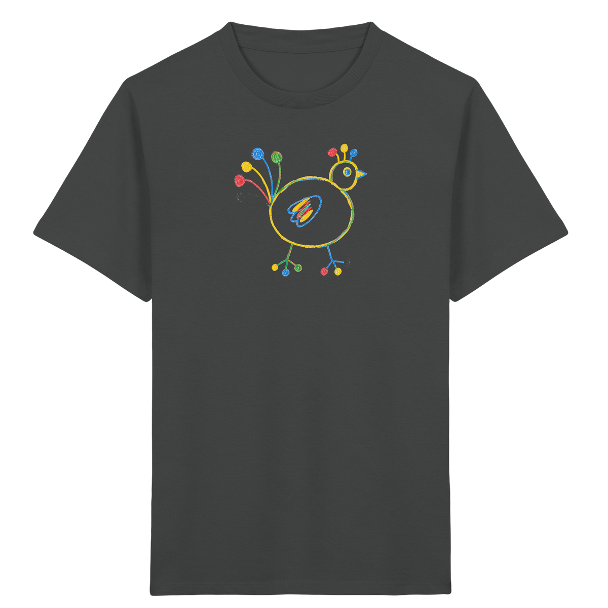 Farbpunkt-Huhn für Kinder - Kinder Bio T-Shirt