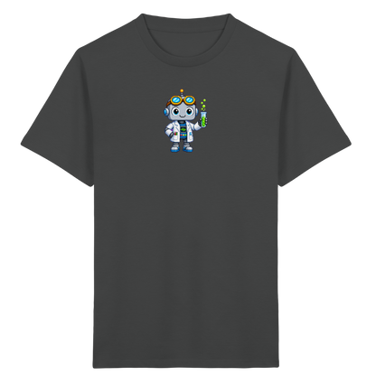 Pixel Roboter Wissenschaftler: Fröhliches Kinder T-Shirt - Kinder T-Shirt