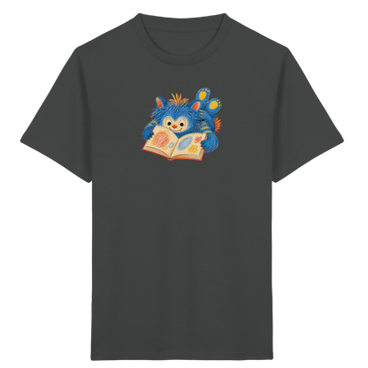 Bücherwurm Monster liest Bilderbuch - Kinder Bio T-Shirt