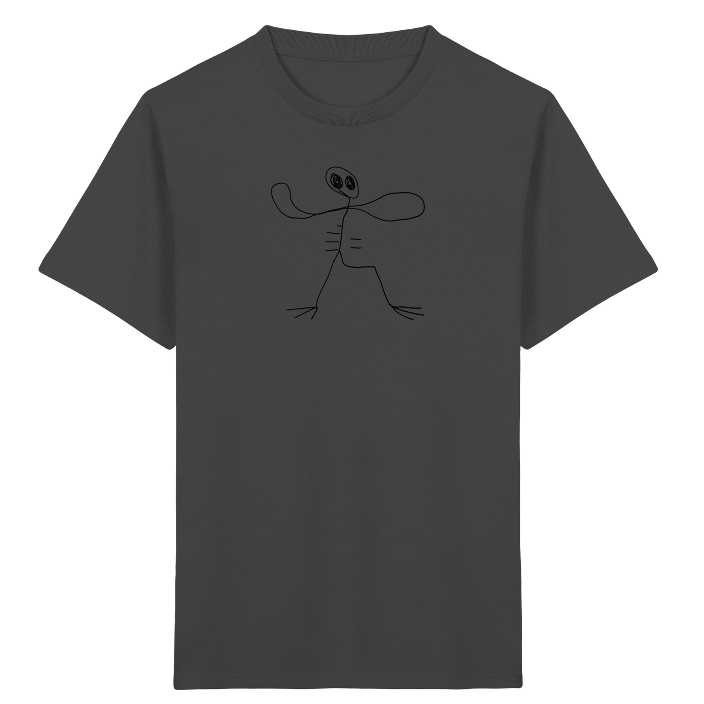 Kinder T-Shirt – Tropfenkopf mit Stelzenbeinen