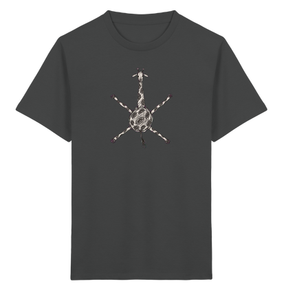 Giraffe von oben gezeichnet - Kinder Bio T-Shirt