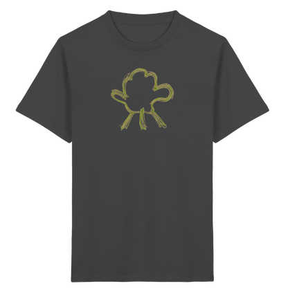 Olivgrüne Wolkenfigur Kinder Shirt - Kinder Bio T-Shirt