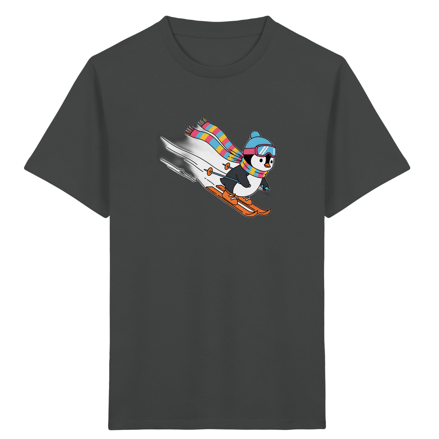 Fröhlicher Pinguin: Ski Abenteuer T-Shirt