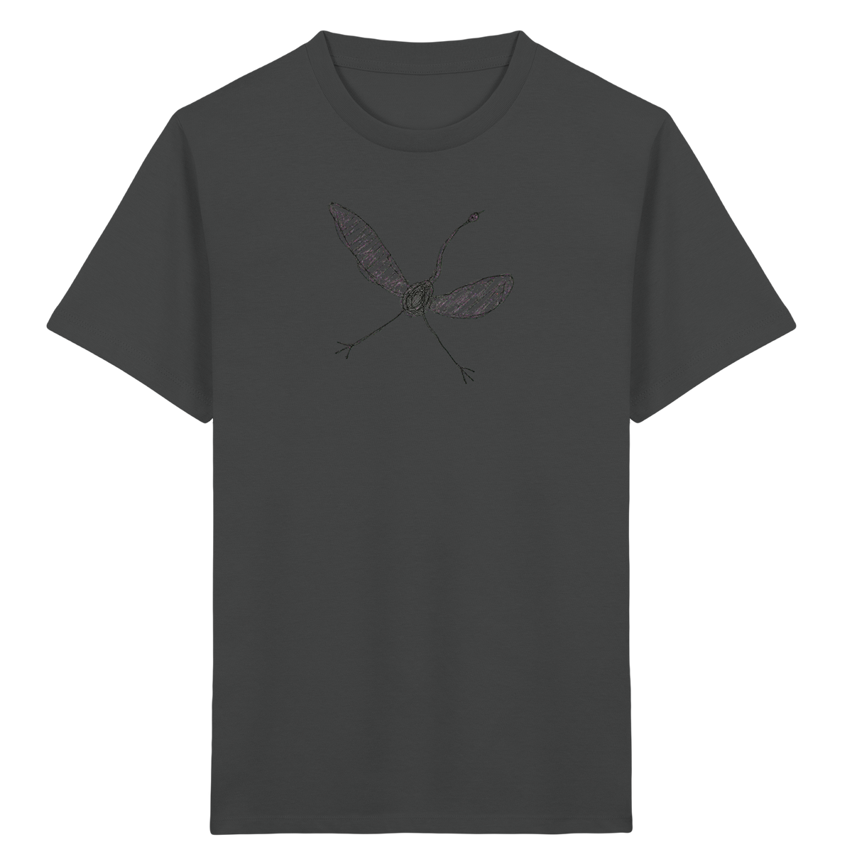 Kranich von oben - Kinder Bio T-Shirt