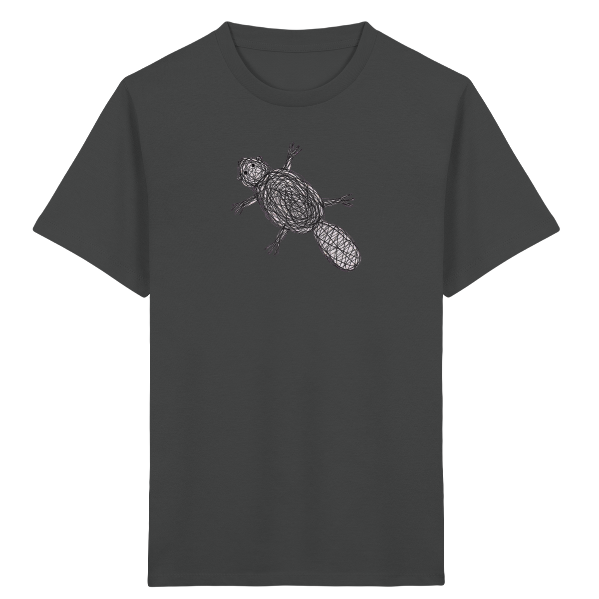 Biber von oben - Kinder Bio T-Shirt