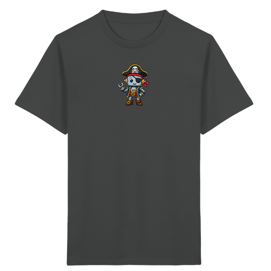 Roboter Pirat: Pixel-Art Kinder T-Shirt - Kinder T-Shirt