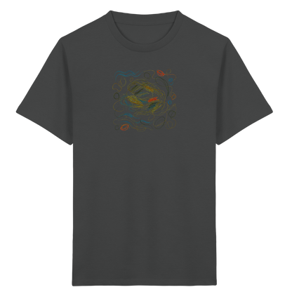 Kreatives Wachsmal-T-Shirt mit abstraktem Knäuel - Kinder Bio T-Shirt