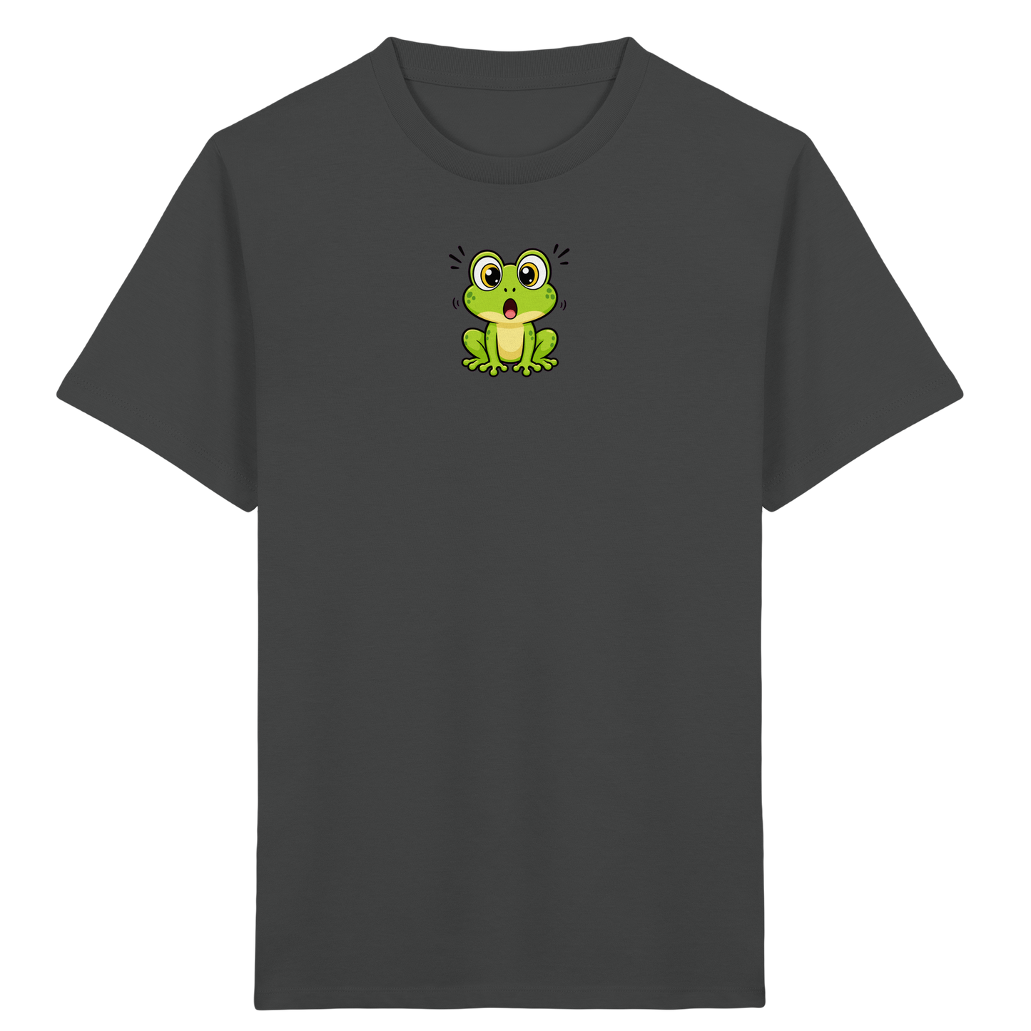 Überraschter Frosch: Kinder T-Shirt Grün - Kinder Bio T-Shirt