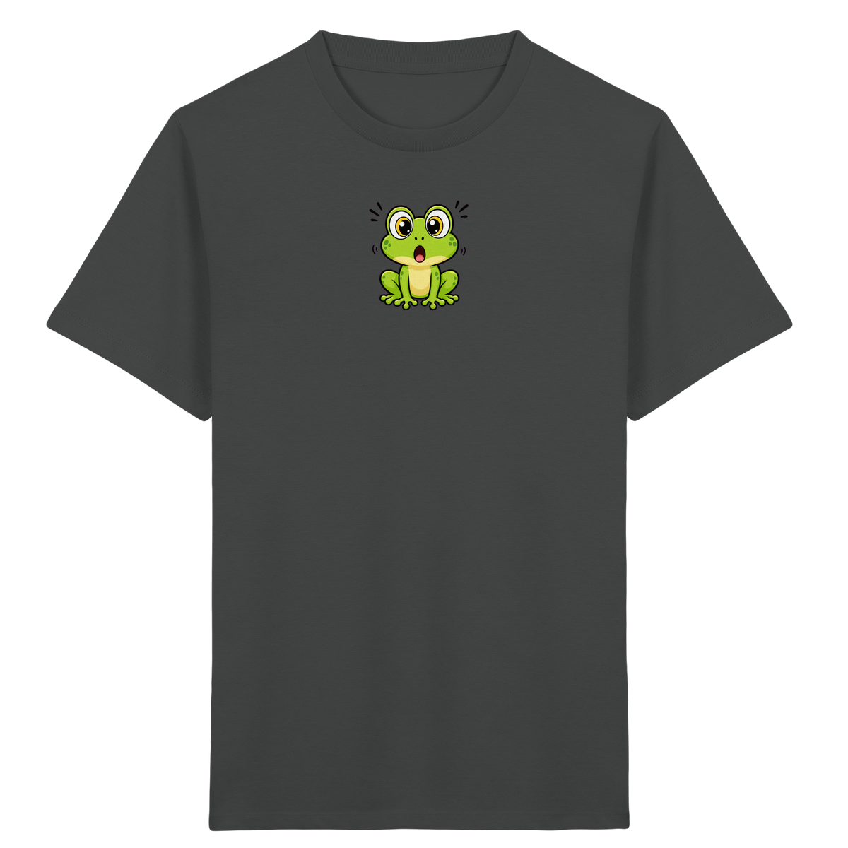 Überraschter Frosch: Kinder T-Shirt Grün - Kinder Bio T-Shirt