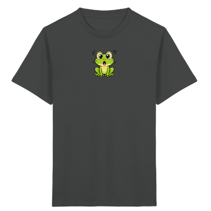 Überraschter Frosch: Kinder T-Shirt Grün - Kinder Bio T-Shirt