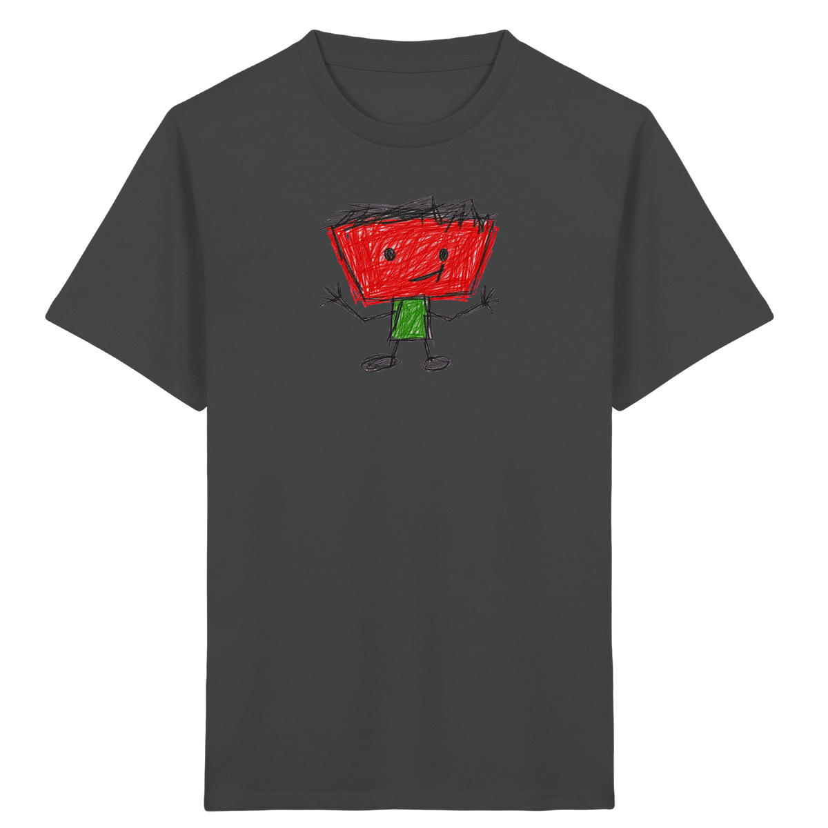 Kritzelkopf mit Zackenhaar - Kinder Bio T-Shirt
