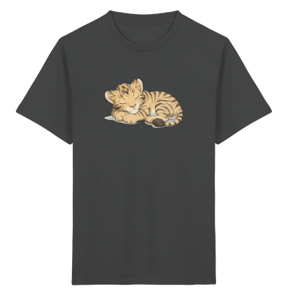 Schlafendes Tigerjunges Kinder T-Shirt - Kinder Bio T-Shirt