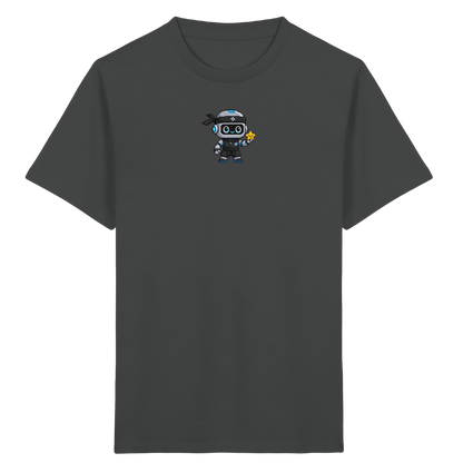 Roboter Ninja mit goldenem Stern - Kinder T-Shirt