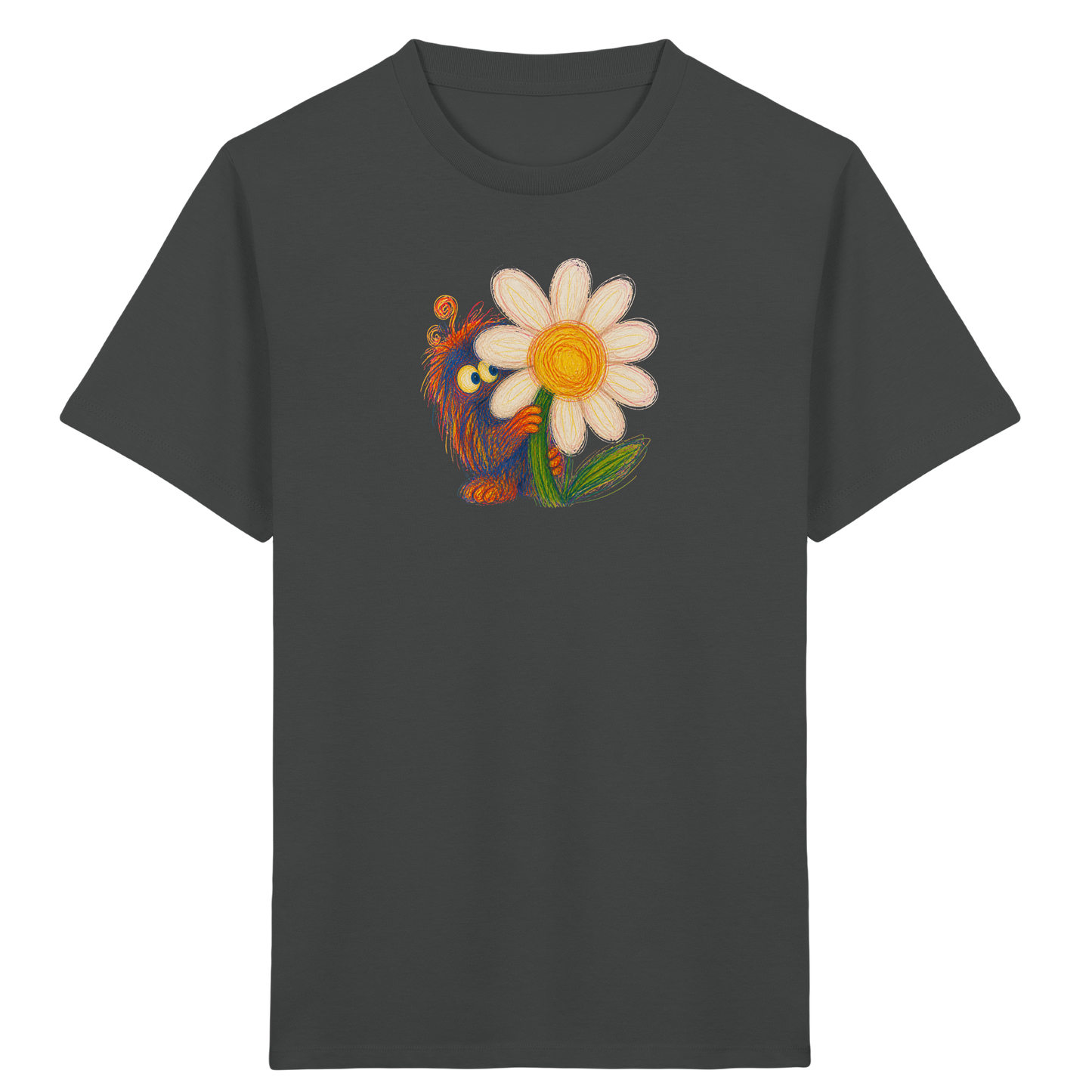 Gänseblümchen Monster Kinder T-Shirt - Kinder Bio T-Shirt