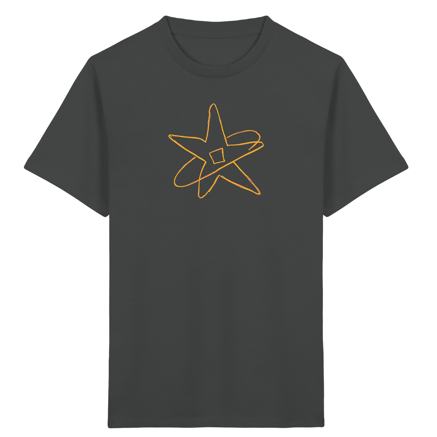 Goldgelber Wackelstern für Kinder - Kinder Bio T-Shirt
