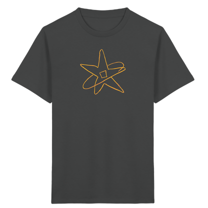 Goldgelber Wackelstern für Kinder - Kinder Bio T-Shirt