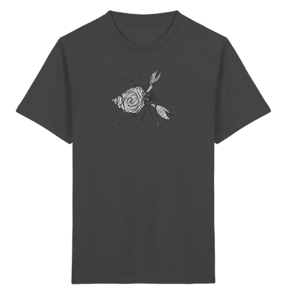 Einsiedlerkrebs von oben gezeichnet - Kinder Bio T-Shirt