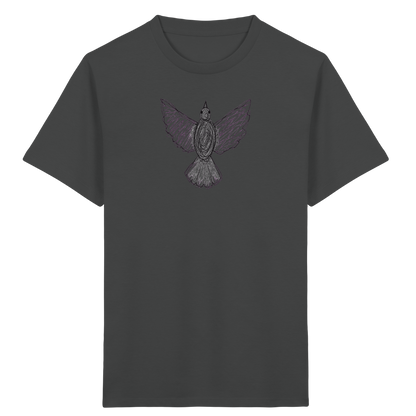 Taube von oben Kinderzeichnung - Kinder Bio T-Shirt