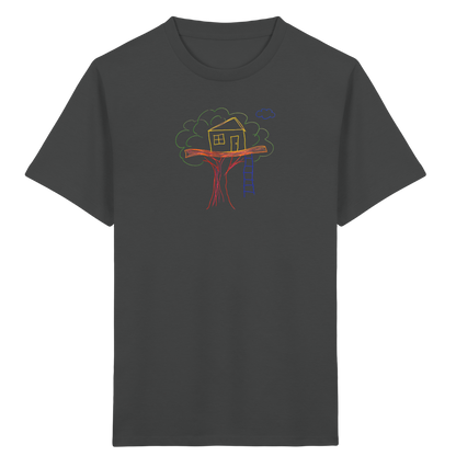 Verspieltes Baumhaus T-Shirt für Abenteurer - Kinder Bio T-Shirt