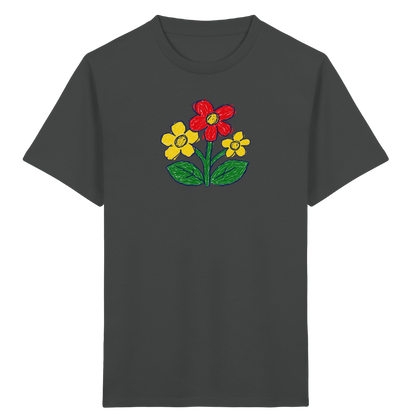 Kritzel-Dreiblüte Kinder T-Shirt - Kinder Bio T-Shirt