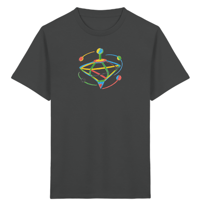 Bunter Farbpunkt Kreisel - Kinder Bio T-Shirt