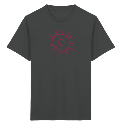Karminrotes Zackenrad Kinder T-Shirt - Kinder Bio T-Shirt
