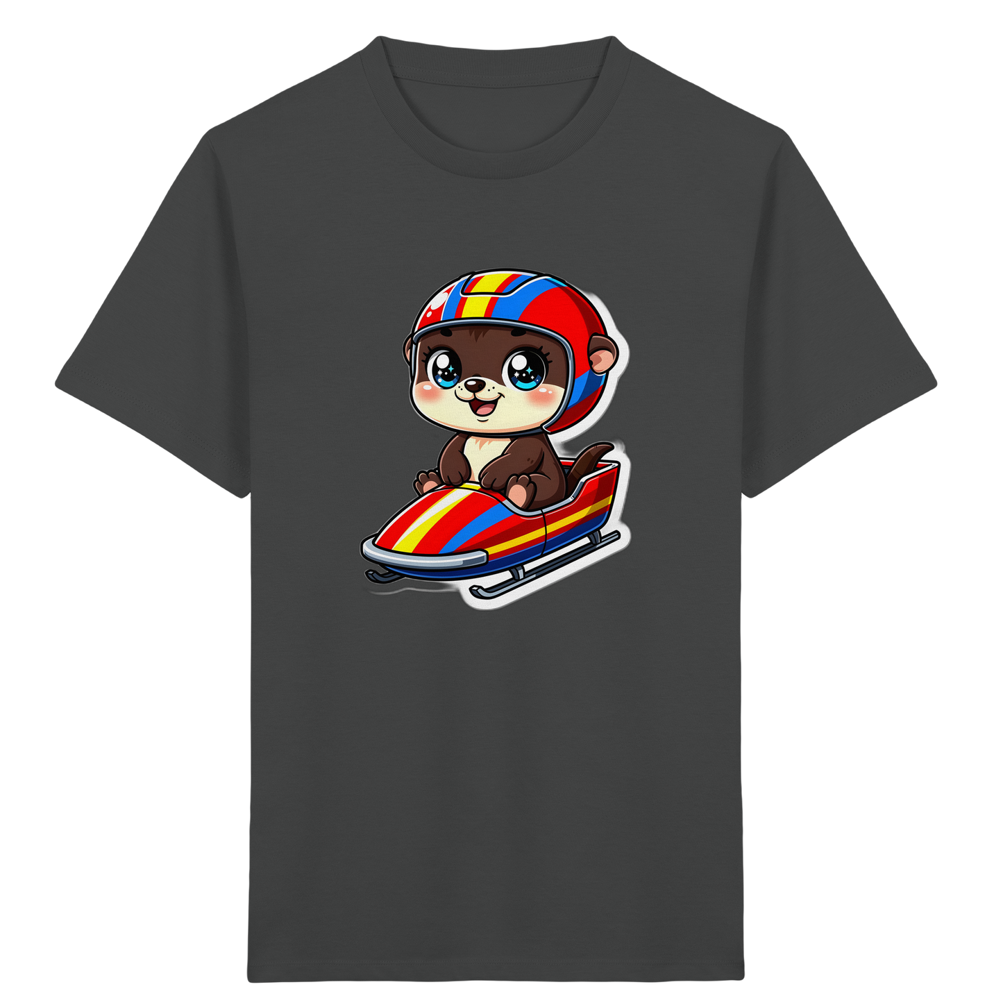 Otter im Bob: Cooles Kinder T-Shirt