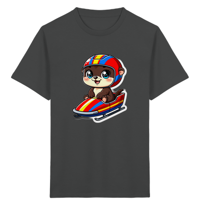 Otter im Bob – Kinder Bio-T-Shirt
