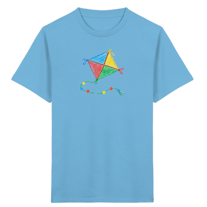 Bunter Drachen mit Knoten - Kinder Bio T-Shirt