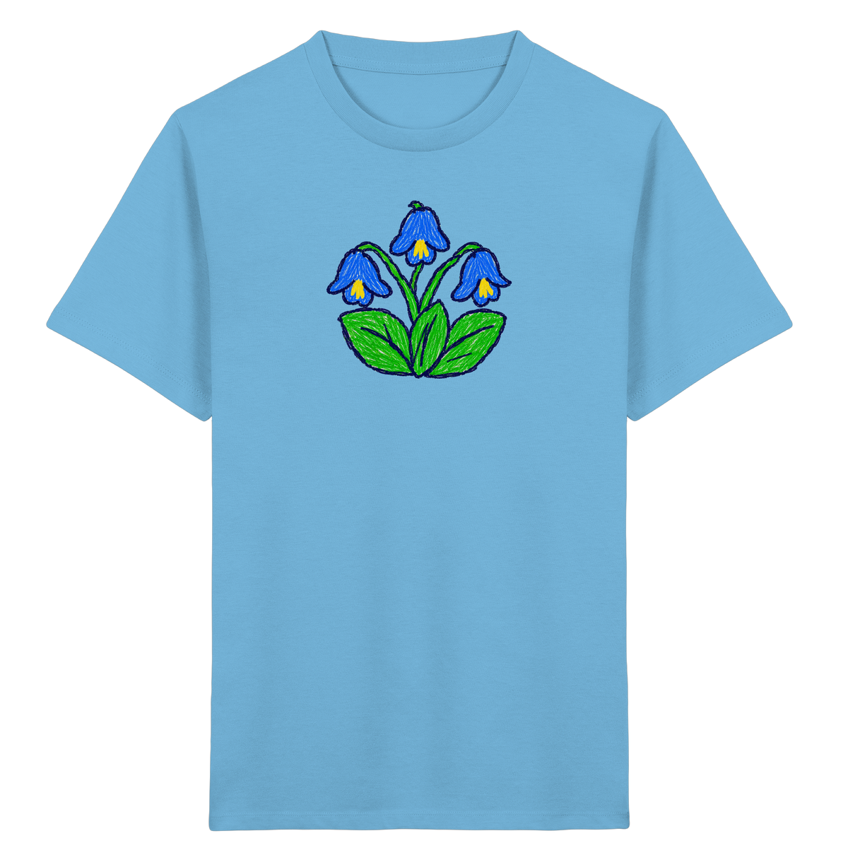 Kritzel Glockenblume Kinder Shirt - Kinder Bio T-Shirt