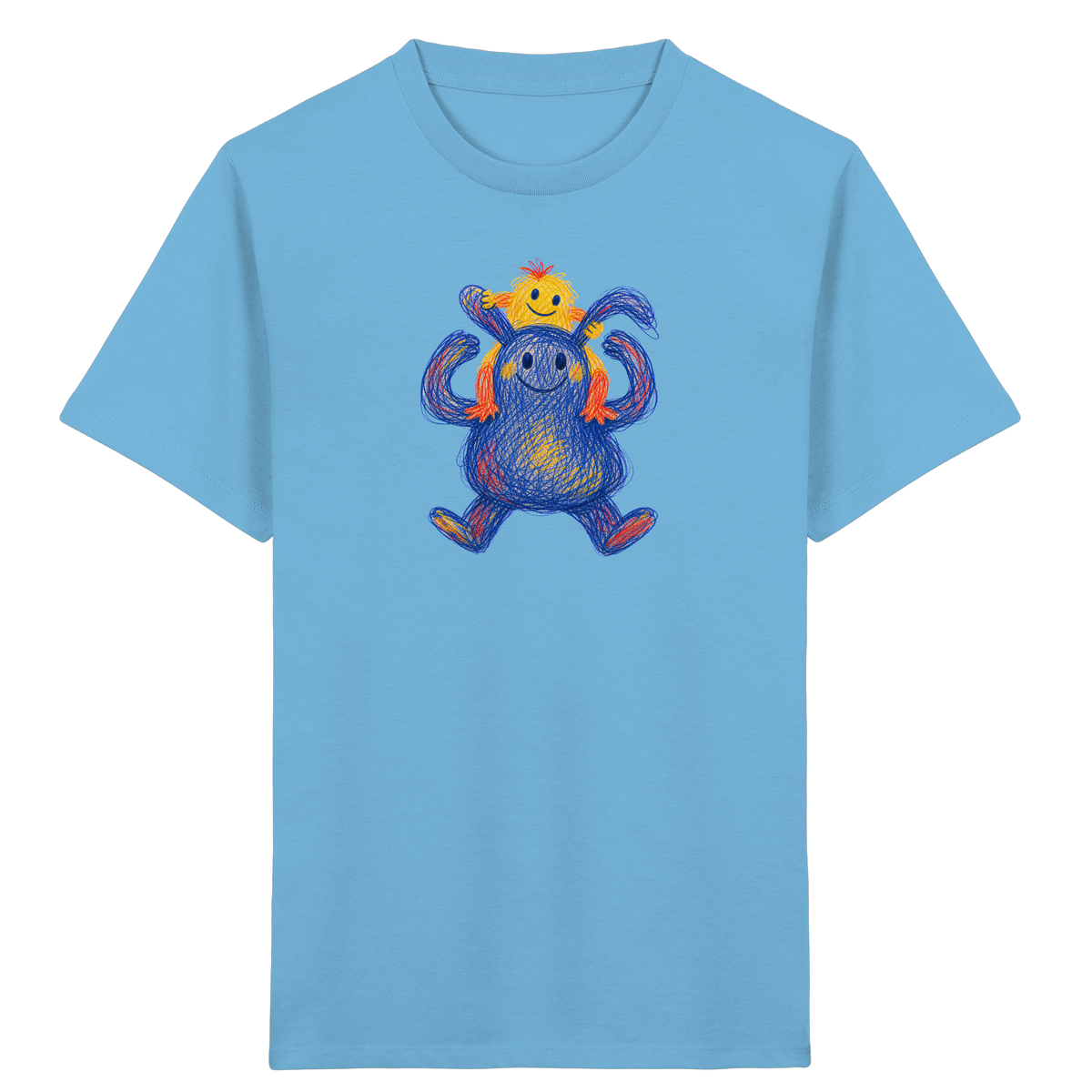 Huckepack Monster Kinder T-Shirt - Kinder Bio T-Shirt
