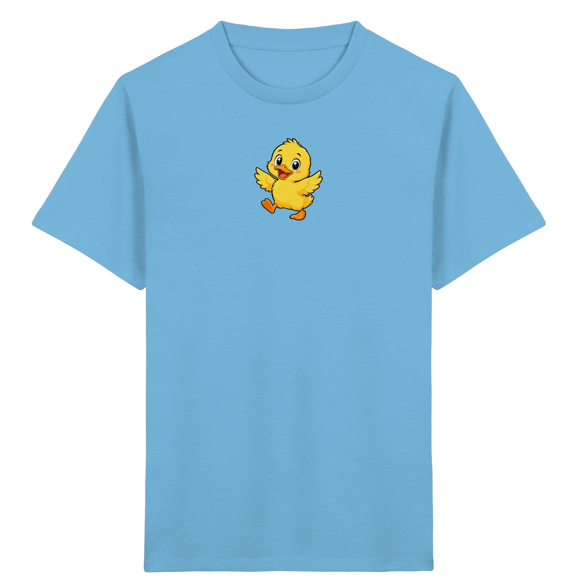Kinder T-Shirt Gelbes Küken im Cartoon-Stil