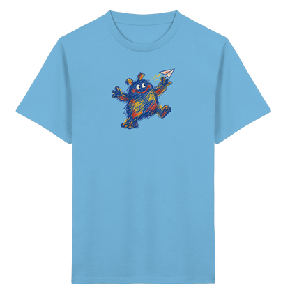 Papierfliegerwerfer Kritzelmonster Kinder Shirt - Kinder Bio T-Shirt