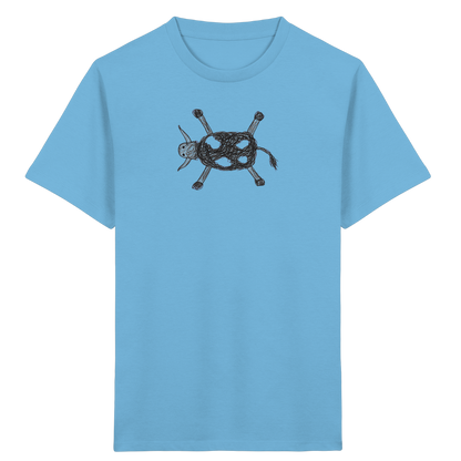 Kuh von oben gezeichnet - Kinder Bio T-Shirt