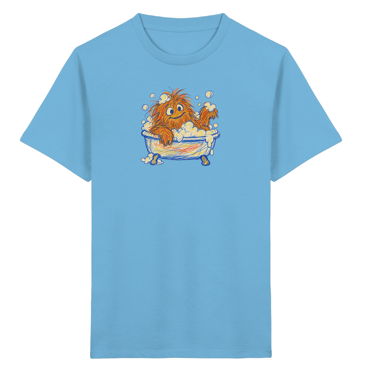 Badewannenzottel im Schaumbad - Kinder Bio T-Shirt