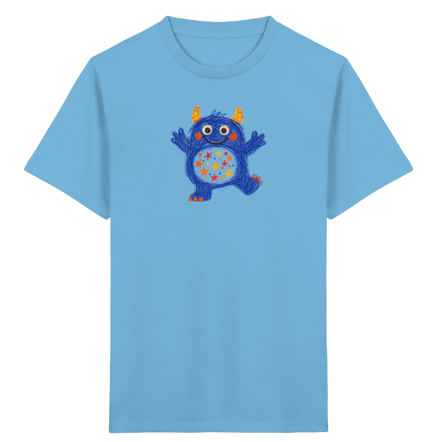 Funkelbauch Kritzelmonster Shirt - Kinder Bio T-Shirt