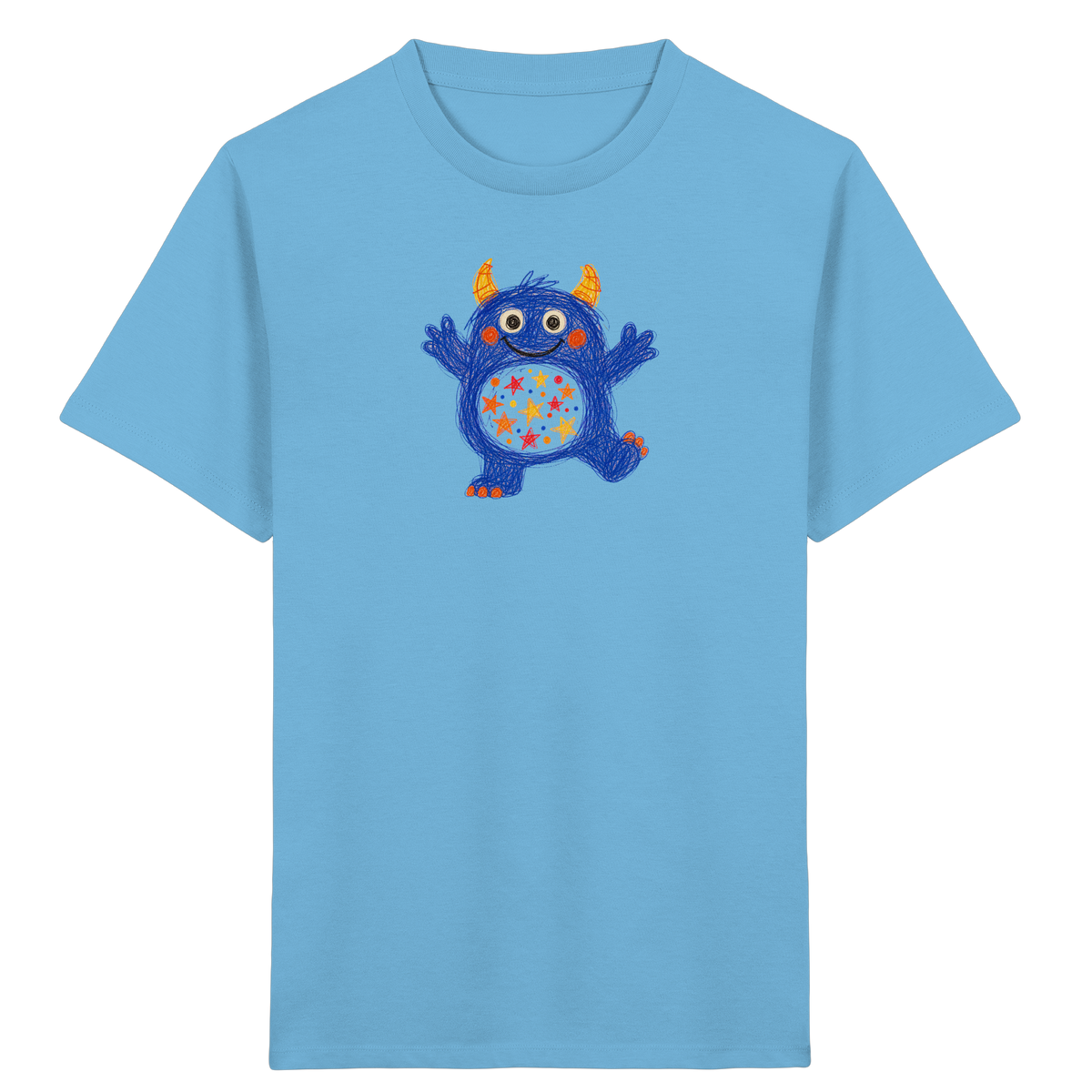Funkelbauch Kritzelmonster Shirt - Kinder Bio T-Shirt