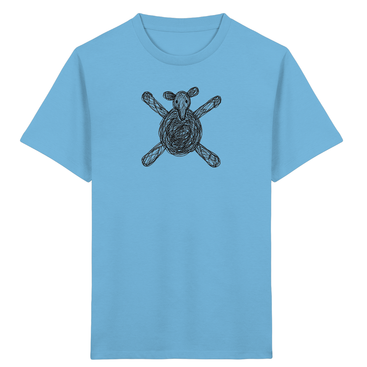 Tapir von oben gezeichnet - Kinder Bio T-Shirt