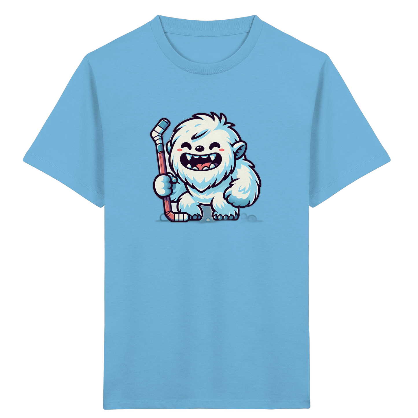 Yeti Eishockey: Fröhliches Kinder T-Shirt