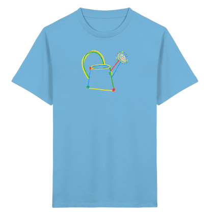 Bunte Kreide Gießkanne Kinder - Kinder Bio T-Shirt