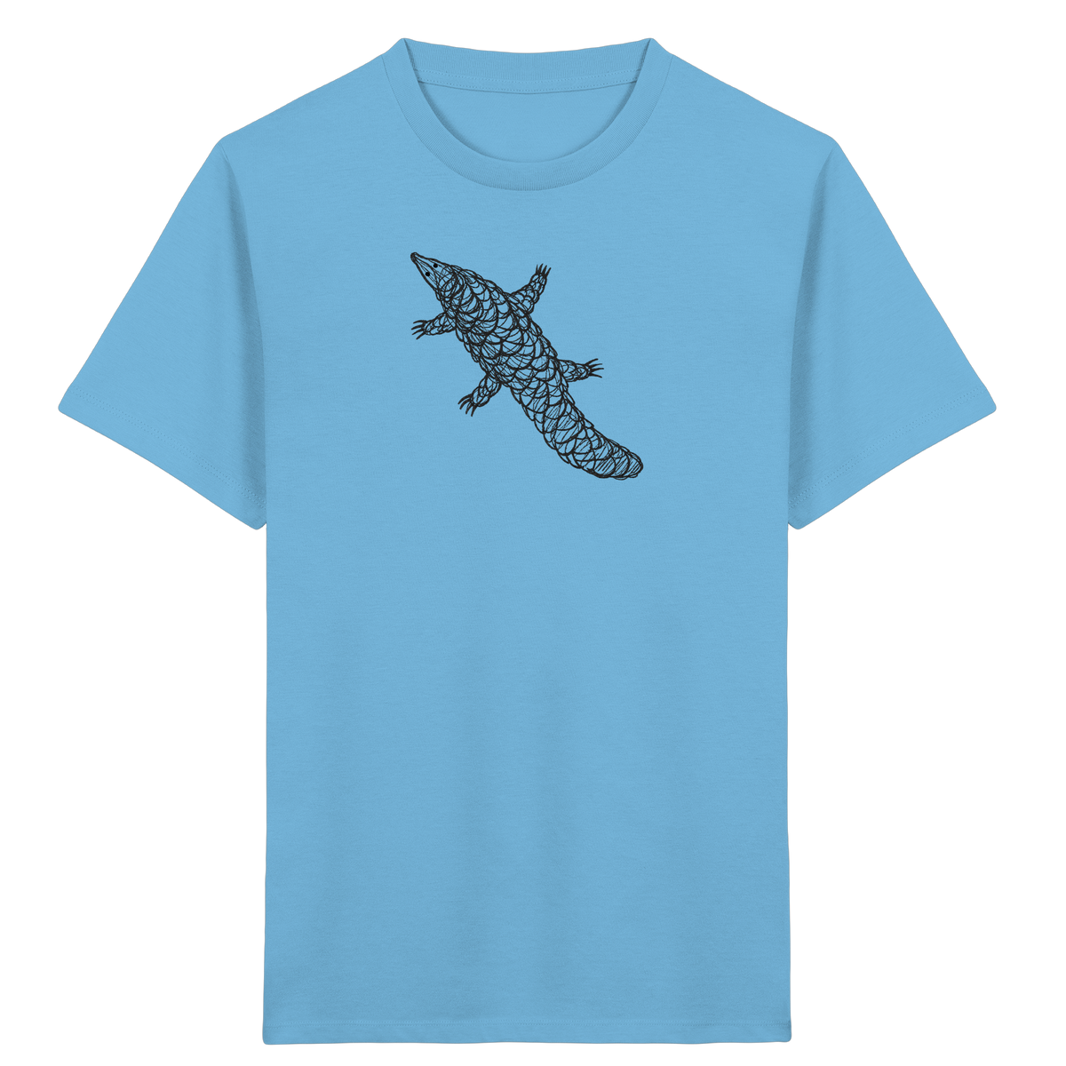 Schuppentier von oben - Kinder Bio T-Shirt