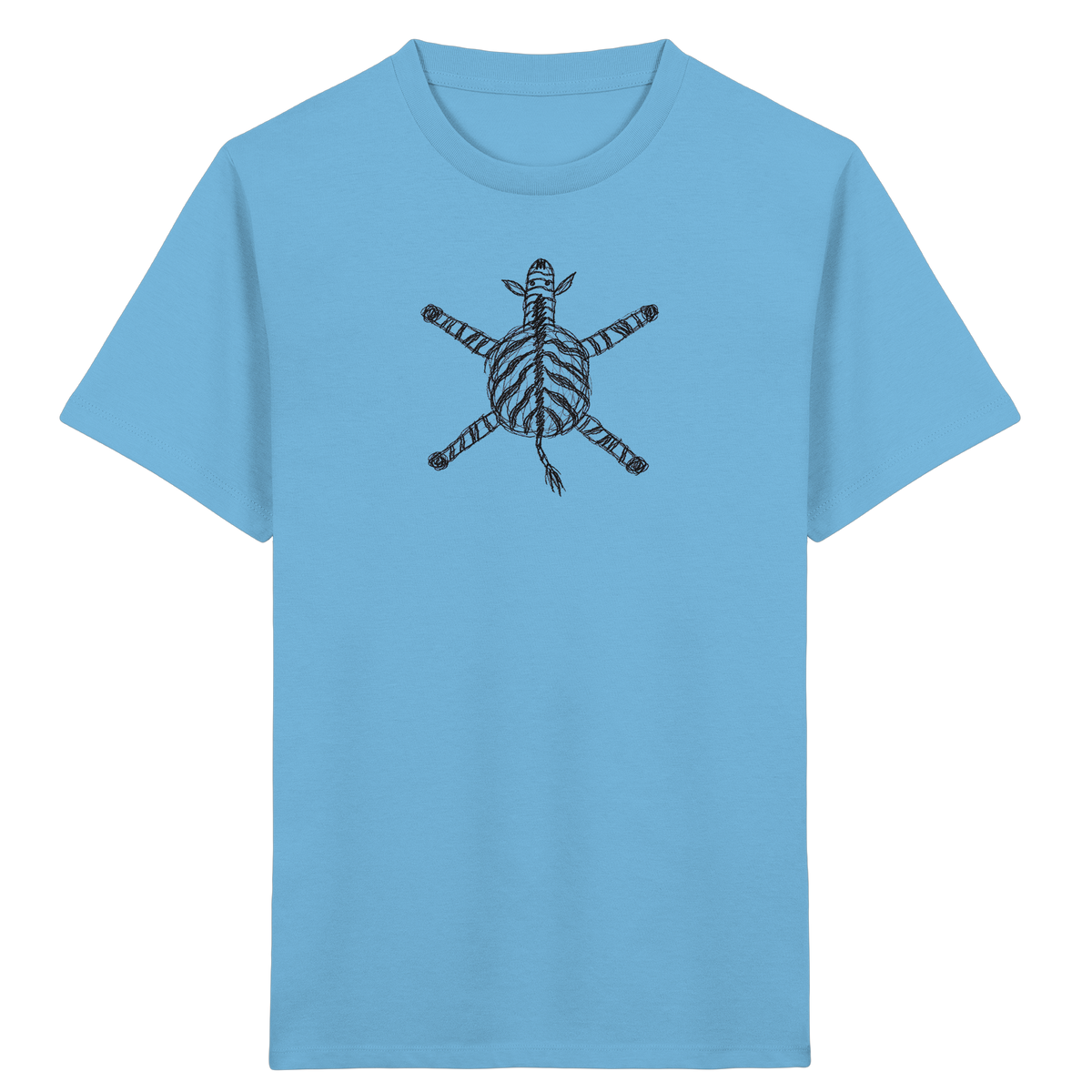 Zebra von oben - Kinder Bio T-Shirt