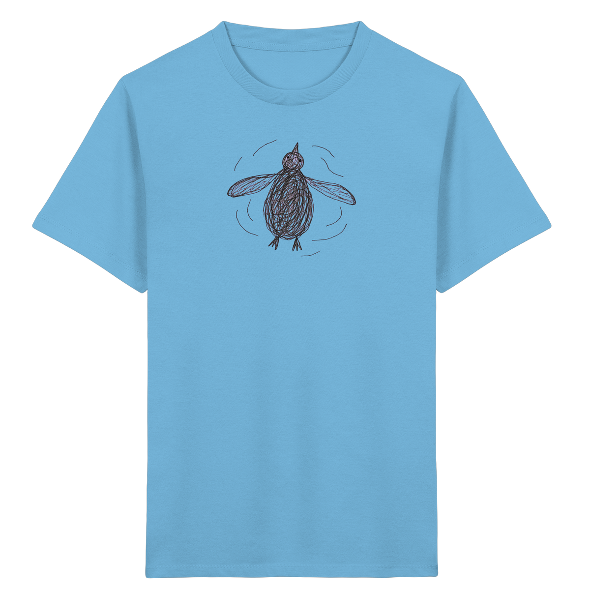 Pinguin von oben - Kinder Bio T-Shirt