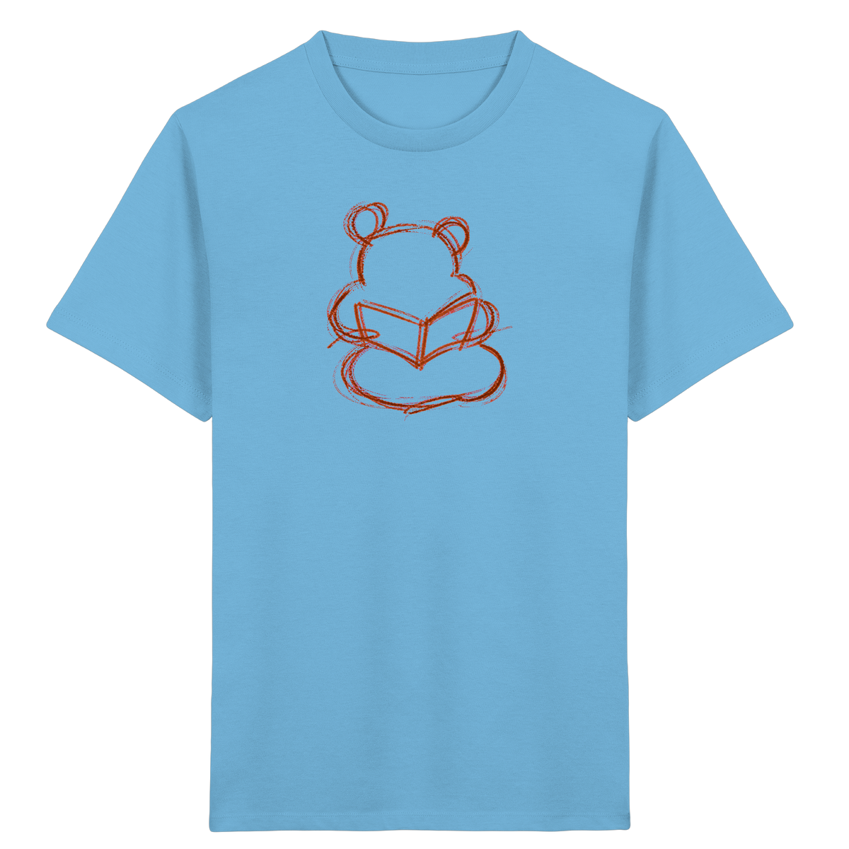 Wackelbär mit offenem Buch - Kinder Bio T-Shirt