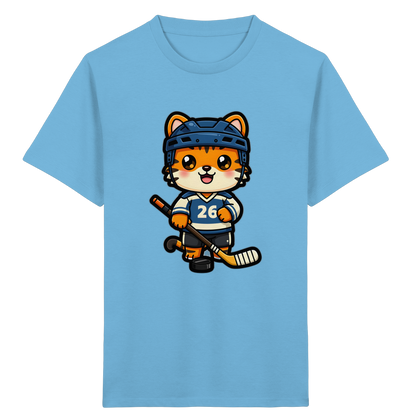 Tiger Eishockey Spieler Kinder T-Shirt - Kinder Bio T-Shirt