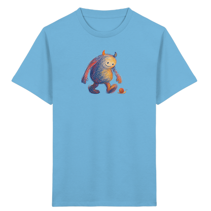 Schneckenfreund Monster Kinder T-Shirt - Kinder Bio T-Shirt