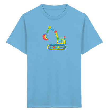 Bunter Punkt Bagger - Kinder Bio T-Shirt
