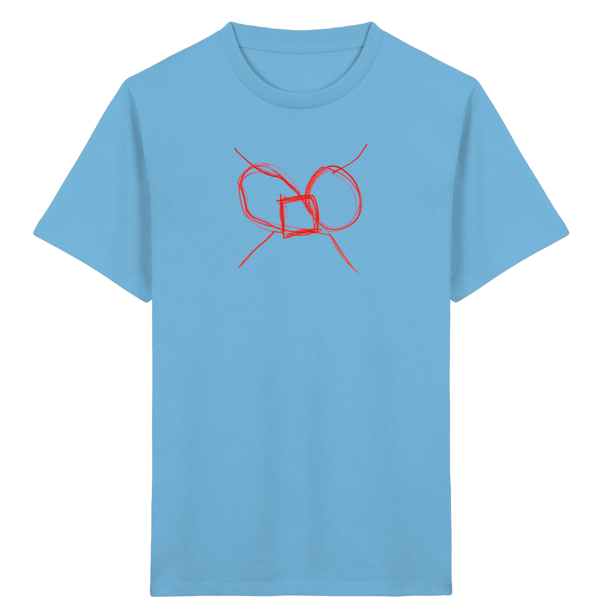 Ziegelrote Wackelschleife Kinder T-Shirt - Kinder Bio T-Shirt