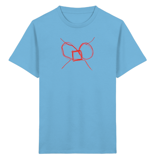 Ziegelrote Wackelschleife Kinder T-Shirt - Kinder Bio T-Shirt